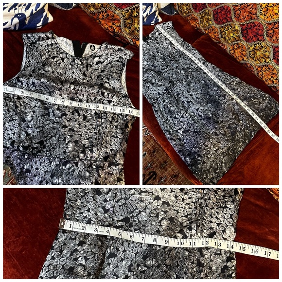 Lanvin Silk Blend Diamond Print Dress - Picture 12 of 16